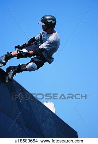 Picture - sport, recreation, leisure, exercise, skate, skater. Fotosearch