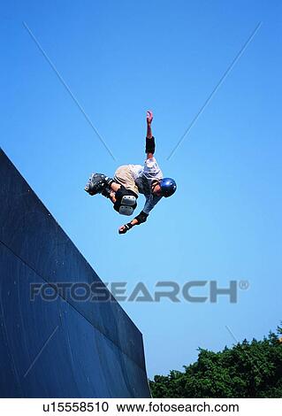 Stock Image - sport, recreation, leisure, exercise, skate, skater. Fotosearch