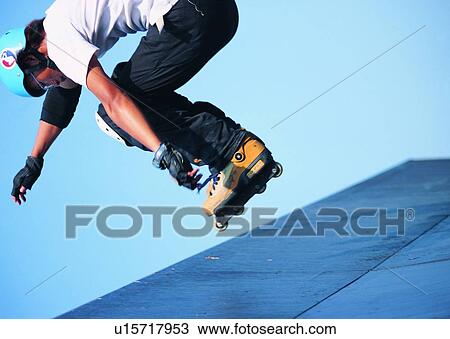 Stock Image - sport, recreation, leisure, exercise, skate, skater. Fotosearch