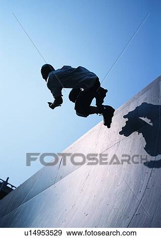 Stock Photo - sport, recreation, leisure, exercise, skate, skater. Fotosearch