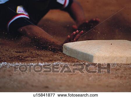 Stock Photo - sport, recreation, leisure, exercise, baseball, game. Fotosearch