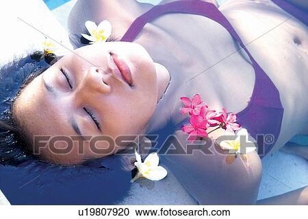 Stock Image - Black Hair, Close-Up, Asian Ethnicity. Fotosearch