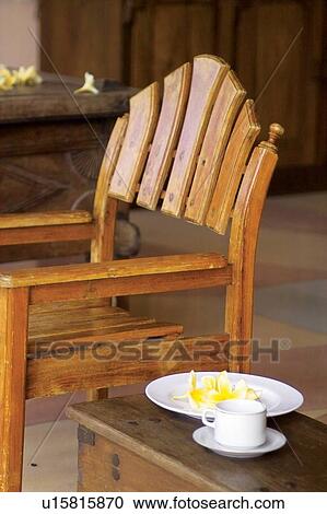 Stock Image - Chair, Cup, Group Of Objects, Indoor, Napkin. Fotosearch