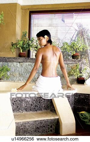 Stock Photograph - Luxury, Female Beauty, Beauty Treatment, Indoor, Window, Domestic Life, Well Being. Fotosearch