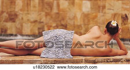Stock Image - lifestyle, carefree, bodycare, beauty. Fotosearch