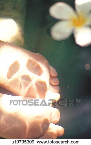 Stock Photo - relaxation, one person, beauty, indulgence, care. Fotosearch