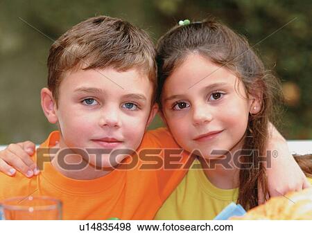blonde hair, carefree, brother, arm around View Large Photo Image Stock Photo - blonde hair, carefree, brother, arm around. Fotosearch