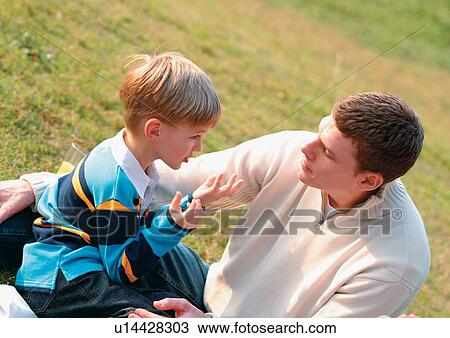 Stock Image - carefree, leisure, child, innocence, relative. Fotosearch