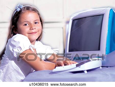 Stock Photography - blonde hair, casual, cheerful, child. Fotosearch