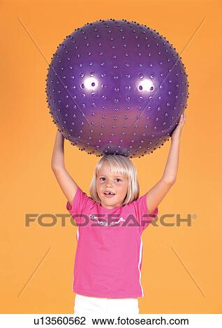 Stock Image - human face, casual, children's wear, close-up. Fotosearch
