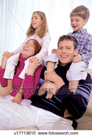 Stock Image - 7-8 years, brother, bare foot, 4-5 years. Fotosearch