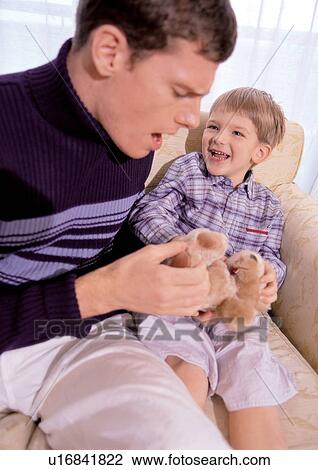 Stock Image - affection, bond, bloodline, 4-5 years. Fotosearch