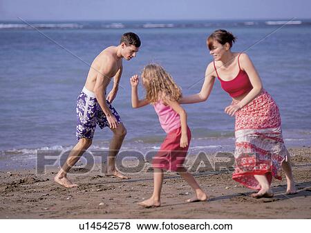 Stock Photo - bonding, daughter, child, 7-8 years. Fotosearch