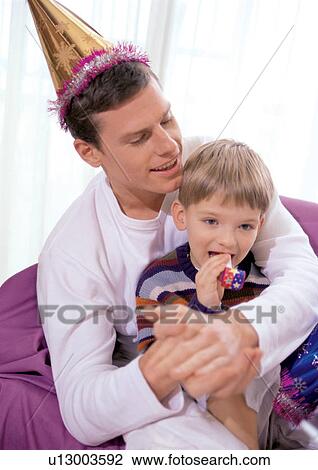 Stock Image - celebration, occasion, unit, bond, party cap, head and shoulders. Fotosearch