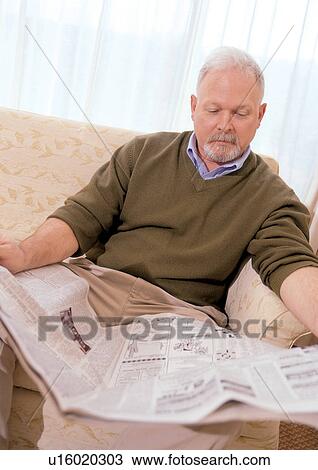 sitting, lifestyle, senior adult, happiness, one person, unit View Large Photo Image Stock Image - sitting, lifestyle, senior adult, happiness, one person, unit. Fotosearch