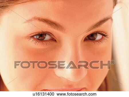 Stock Image - Close-Up, Cornea, Detail, Eye Lashes, Eyeball. Fotosearch