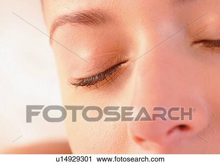 Close-Up, Detail, Eye Lashes, Eyelid, Features View Large Photo Image Stock Image - Close-Up, Detail, Eye Lashes, Eyelid, Features. Fotosearch