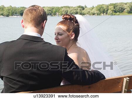 Bench, Caucasian, Brown Hair, Bride, Adults Only View Large Photo Image Stock Image - Bench, Caucasian, Brown Hair, Bride, Adults Only. Fotosearch