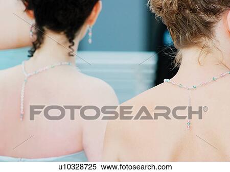 Stock Photography - Bridesmaid, Caucasian, Brown Hair, Adults Only. Fotosearch