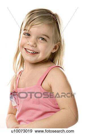 Stock Photo - Female Caucasian child.. Fotosearch
