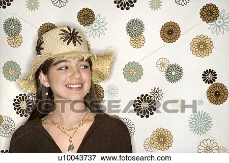Stock Photo - Caucasian adolescent female portrait.. Fotosearch