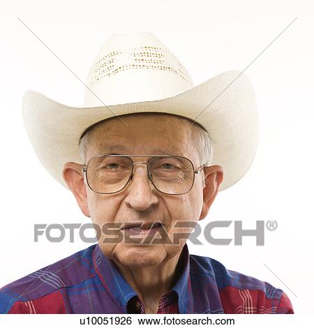 Portrait of Caucasion elderly man wearing plaid shirt and cowboy hat. View Large Photo Image Stock Photograph - Portrait of Caucasion elderly man wearing plaid shirt and cowboy hat.. Fotosearch