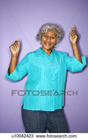 Mature adult African American female dancing. View Large Photo Image Stock Image - Mature adult African American female dancing.. Fotosearch