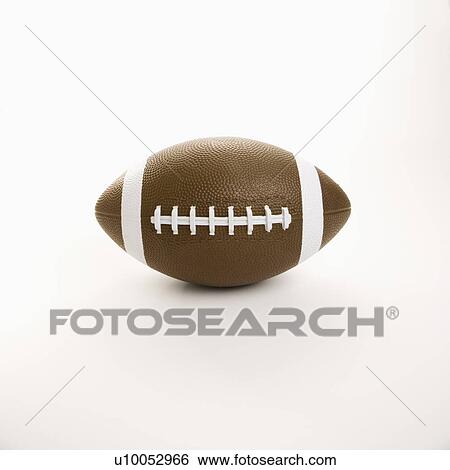 Stock Photograph - American football on white background.. Fotosearch