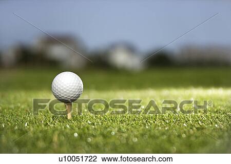 Golf ball and tee on golf course. View Large Photo Image Stock Image - Golf ball and tee on golf course.. Fotosearch