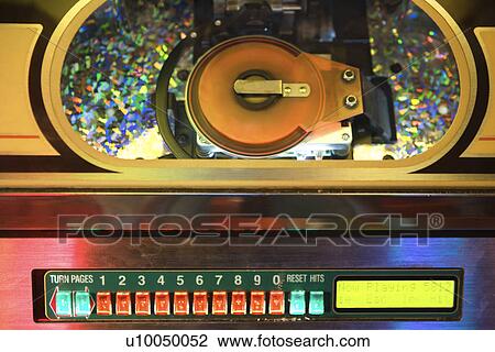 Close-up of jukebox. View Large Photo Image Stock Image - Close-up of jukebox.. Fotosearch