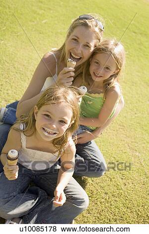 Stock Photo - Family in Park. Fotosearch