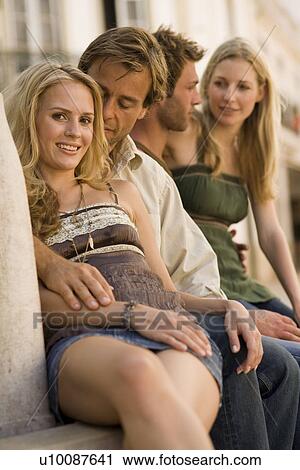 Two couples View Large Photo Image Stock Image - Two couples. Fotosearch