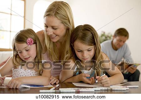Family at home View Large Photo Image Stock Photography - Family at home. Fotosearch
