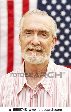 Stock Photo - Close-up of a mature man smiling. Fotosearch