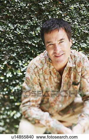 Stock Image - Portrait of a mature man smiling. Fotosearch