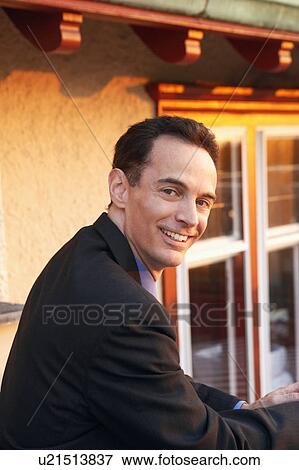 Stock Photo - Portrait of a mature man smiling. Fotosearch