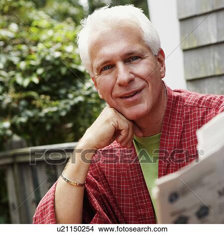 Portrait of a mature man smiling View Large Photo Image Picture - Portrait of a mature man smiling. Fotosearch