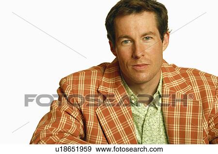 Stock Photo - Portrait of a mid adult man. Fotosearch