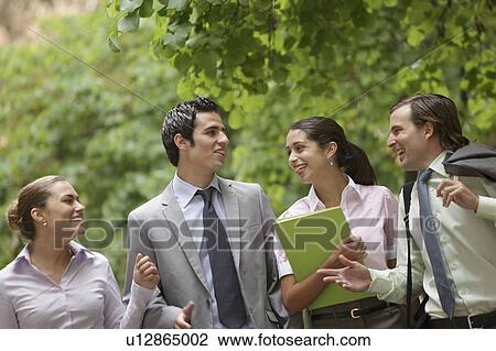 Business team talking on street View Large Photo Image Stock Image - Business team talking on street. Fotosearch