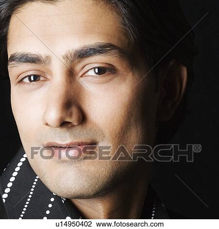 Stock Image - Portrait of a young man. Fotosearch