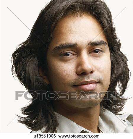 Stock Photograph - Portrait of a young man. Fotosearch