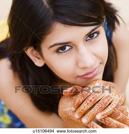 Picture - Portrait of a young woman. Fotosearch