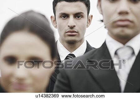 Stock Photo - Portrait of a businessman looking serious. Fotosearch