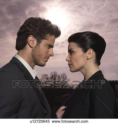 Couple outdoors View Large Photo Image Stock Image - Couple outdoors. Fotosearch