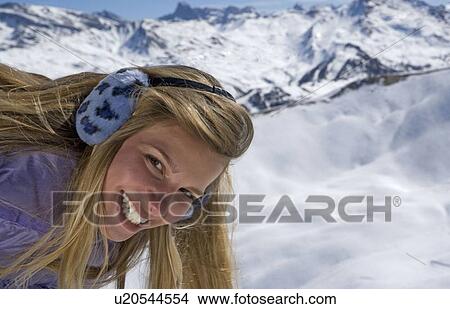 Picture - Girl smiling. Fotosearch