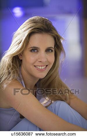 Woman beauty portrait, smiling View Large Photo Image Stock Photo - Woman beauty portrait, smiling. Fotosearch