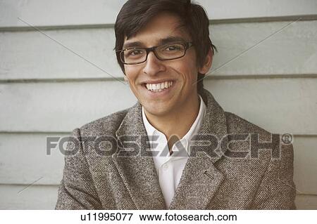 Stock Photo - Young Man in tweed jacket.. Fotosearch