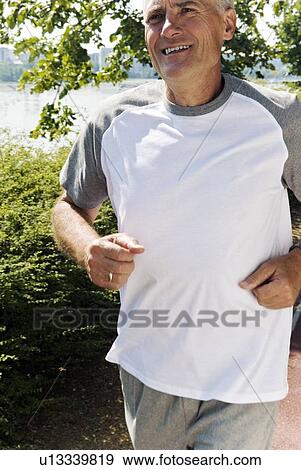 Stock Photo - Man jogging. Fotosearch