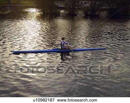 Skuller in training. View Large Photo Image Stock Photo - Skuller in training.. Fotosearch