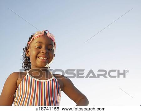 girl in swimming costume